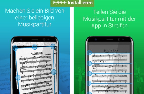 Gratis: App "Meine musikalischen Partituren" via Google Play zum Nulltarif