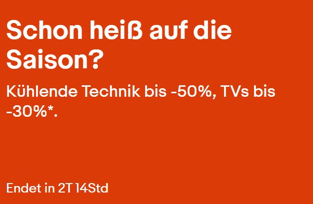 Ebay: Ventilatoren und Klimageräte mit Rabatt