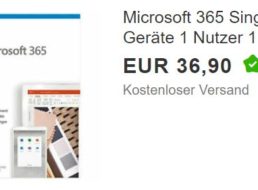 Ebay: Office 365 Single für 36,90 Euro frei Haus