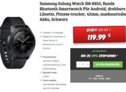 Dealclub: Samsung Galaxy Watch SM-R810 für 119,99 Euro