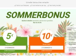 Momox: Bis zu 10 Euro Bonus beim Ankauf von Büchern und Medien