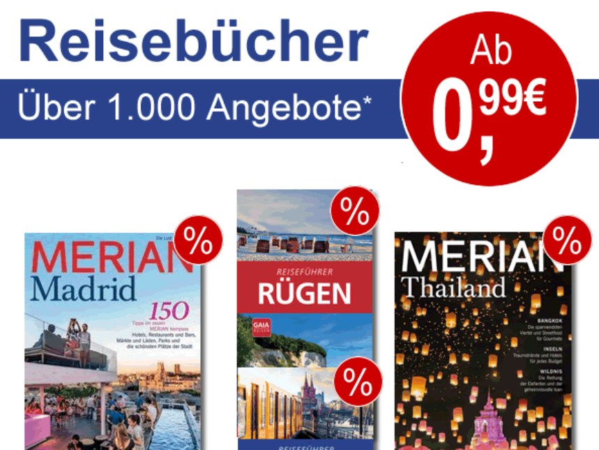 Terrashop: Reiseführer und Bildbände ab 99 Cent