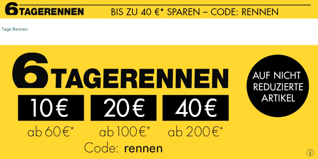 Galeria: 10 - 40 Euro Rabatt beim 6 Tagerennen