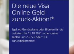 Visa: Cashback-Aktion mit bis zu zehn Euro Gewinn gestartet