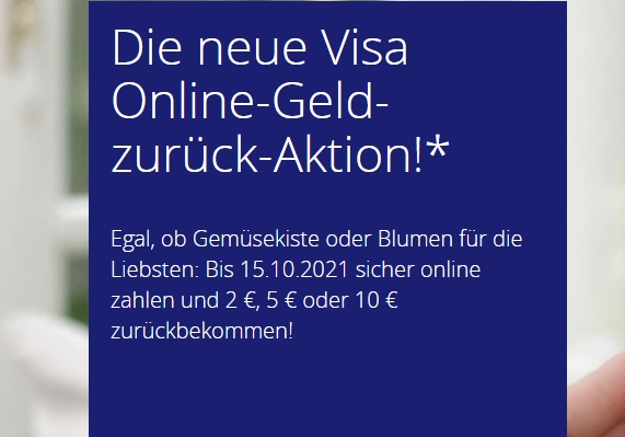 Visa: Cashback-Aktion mit bis zu zehn Euro Gewinn gestartet