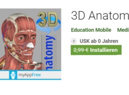 Gratis: App „3D Anatomy“ für iOS und Android zum Nulltarif