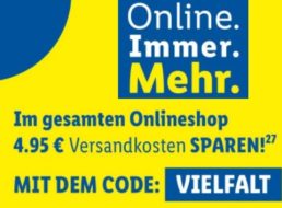 Lidl: Gratis-Versand ab 49 Euro Warenwert