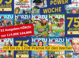 Knaller: Jahresabo „Hörzu“ für 119,80 Euro mit Otto-Gutschein über 120 Euro