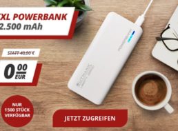 Druckerzubehoer: Powerbank mit 12.500 mAh zur Bestellung geschenkt