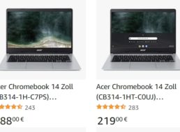 Acer: Chromebook mit 64 GByte Speicher für 188 Euro frei Haus