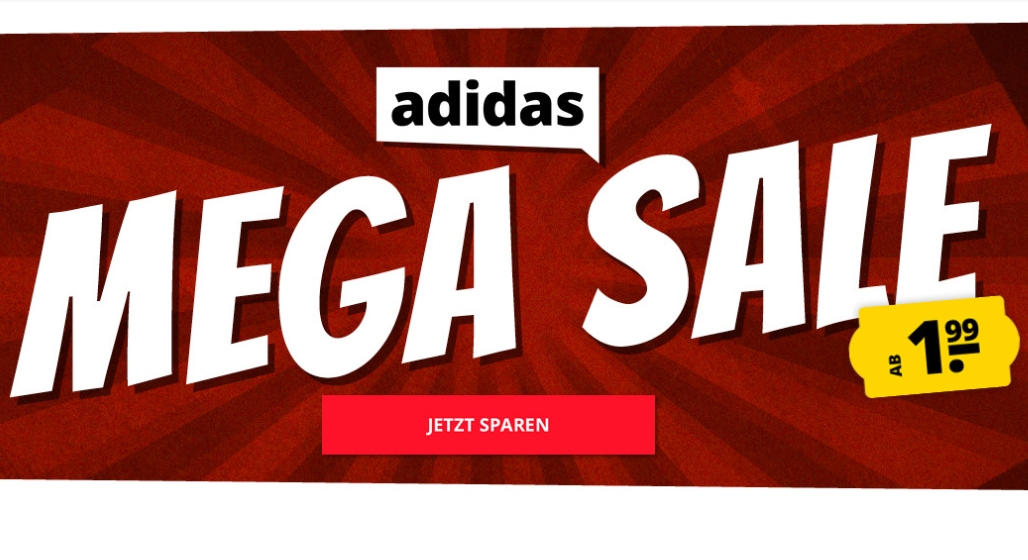 Sportspar: Adidas-Sale mit Artikeln ab 2,22 Euro