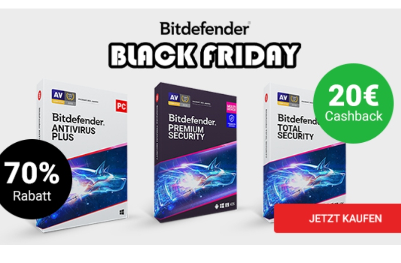 Knaller: 8 Euro Gewinn mit Jahreslizenz von Bitdefender