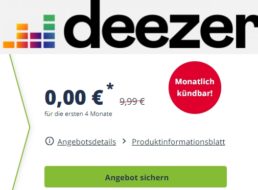 Gratis: „Deezer Premium“ 4 Monate für 0 Euro