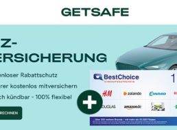 Knaller: 100 Euro-Gutschein zur Getsafe-Kfz-Versicherung