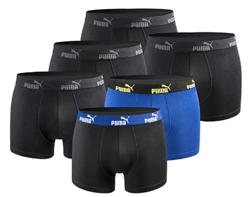 Puma: Boxershorts im Sechserpack für 27,88 Euro