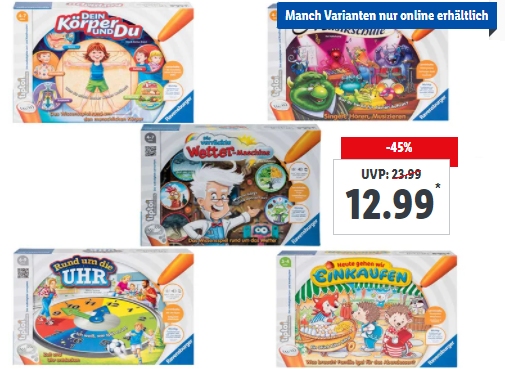 Tiptoi: Spiele bei Lidl zum Bestpreis