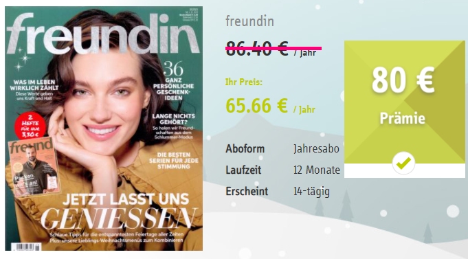 Knaller: Zeitschriften mit höheren Prämien als Kosten