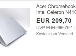 Ebay: Acer-Chromebook als B-Ware für 209,70 Euro frei Haus