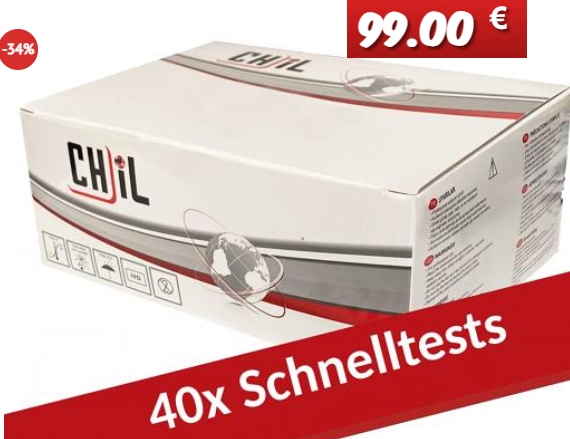 Dealclub: 40er-Pack Corona-Schnelltests für 99 Euro frei Haus