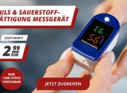 Druckerzubehoer: Sauerstoffsättigung-Messgerät für 2,99 Euro