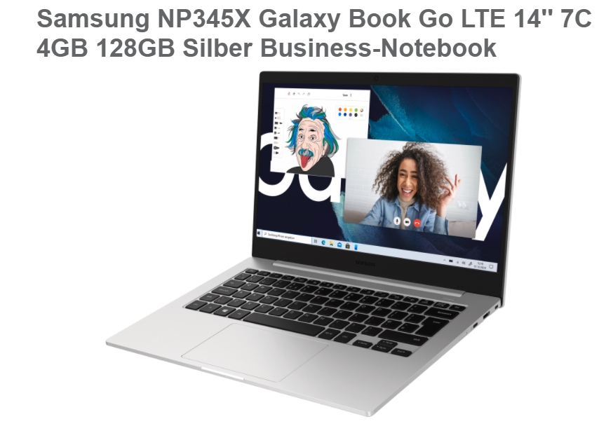 Ebay: Samsung NP345X Galaxy Book als Retoure für 242,10 Euro