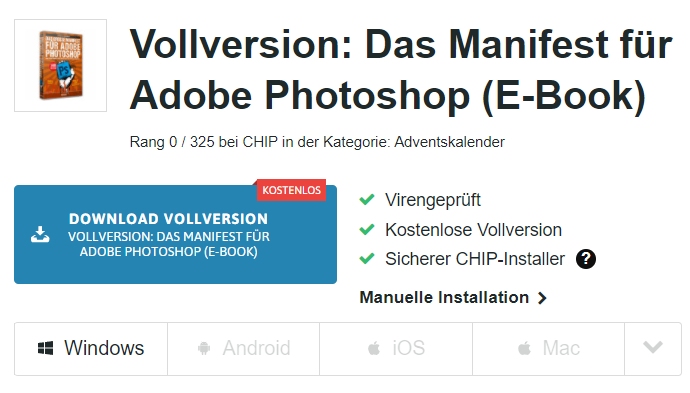 Gratis: eBooks zu Photoshop und WhatsApp