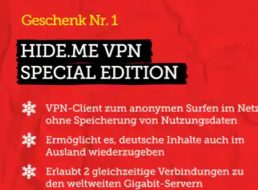 Gratis: Hide.me VPN sechs Monate zum Nulltarif