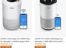 Amazon: Luftreiniger mit Hepa-Filter (H13) ab 79,99 Euro