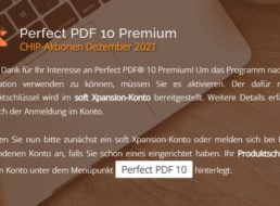 Gratis: „Perfect PDF 10 Premium“ zum Nulltarif