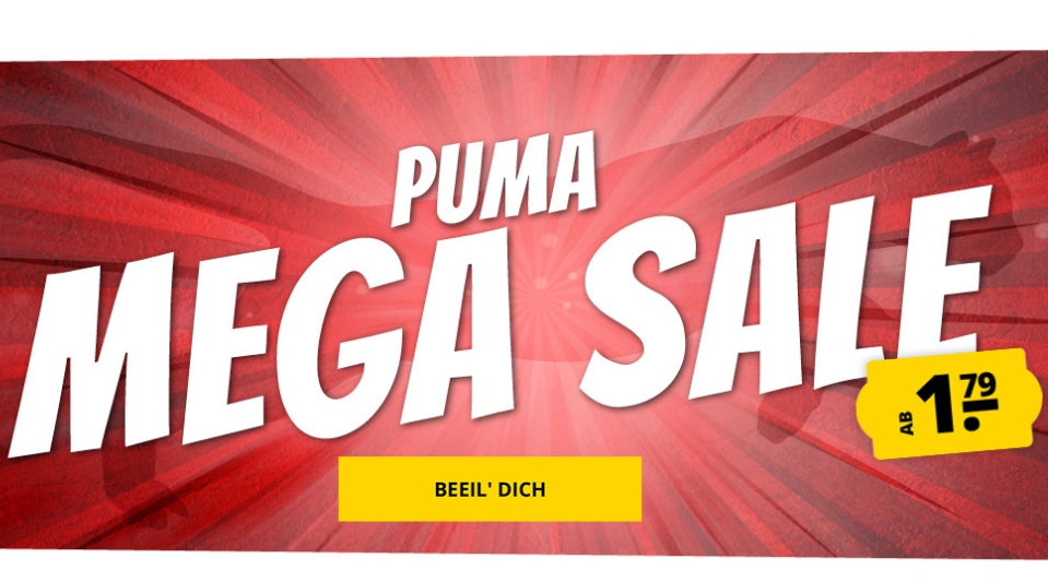 Puma: Mega-Sale bei Sportspar mit Artikeln ab 99 Cent