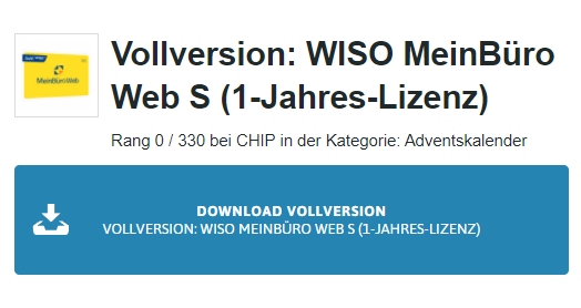 Gratis: Jahresversion von "WISO MeinBüro Web S" zum Nulltarif