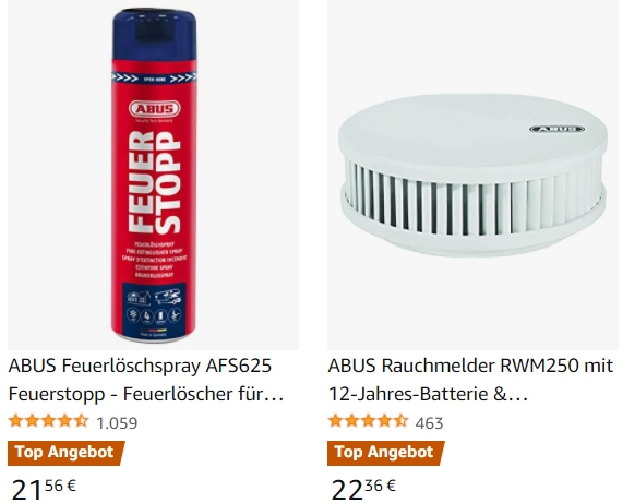 Abus: Sale bei Amazon mit Sicherheitsprodukten ab 21,56 Euro