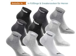 Puma: Quartersocken im 18er-Pack via Amazon für 24,88 Euro