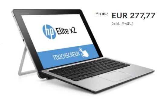 Ebay: HP-Convertible mit LTE als B-Ware für 277,77 Euro frei Haus