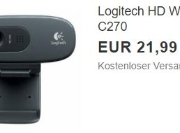 Ebay: Logitech HD Webcam C270 für 21,99 Euro frei Haus