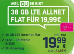 Knaller: 38 GByte LTE-Flat im Telekom-Netz für 19,99 Euro