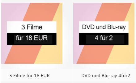 Amazon: Vier Blu-rays / Filmboxen nach Wahl zum Preis von zwei