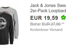 Jack & Jones: Sweatshirts im Doppelpack für 19,59 Euro frei Haus