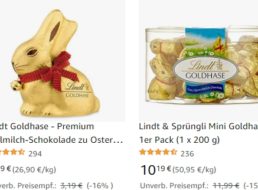 Lindt: Oster-Artikel bei Amazon mit Rabatt