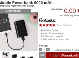 Gratis: Powerbank bei Druckerzubehoer.de ab 20 Euro Warenwert