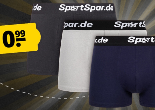 Sportspar: Boxershorts für 99 Cent