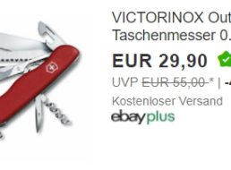 Ebay: Taschenmesser Victorinox 0.9023 für 29,90 Euro