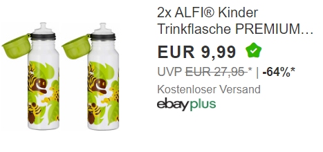 Alfi: Doppelpack Kinderflaschen für 9,99 Euro frei Haus