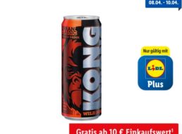 Lidl Plus: „Kong Strong Energy Drink XL“ gratis