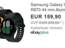 Ebay: Samsung Galaxy Watch 4 R870 für 159,90 Euro frei Haus