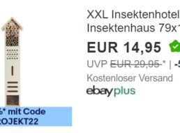 Ebay: Insektenhotel für 13,45 Euro frei Haus