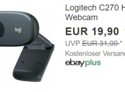 Ebay: Webcam „Logitech C270 HD“ für 19,90 Euro