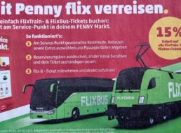 Penny: Flixbus und Flixtrain mit 15 Prozent Rabatt