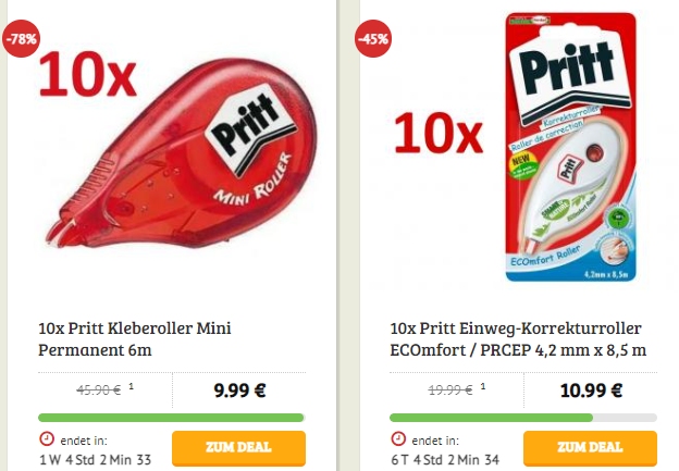 Pritt: Großpacks beim Dealclub mit Rabatt