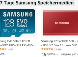 Samsung: EVO Select microSDXC mit 128 GByte für 12,99 Euro